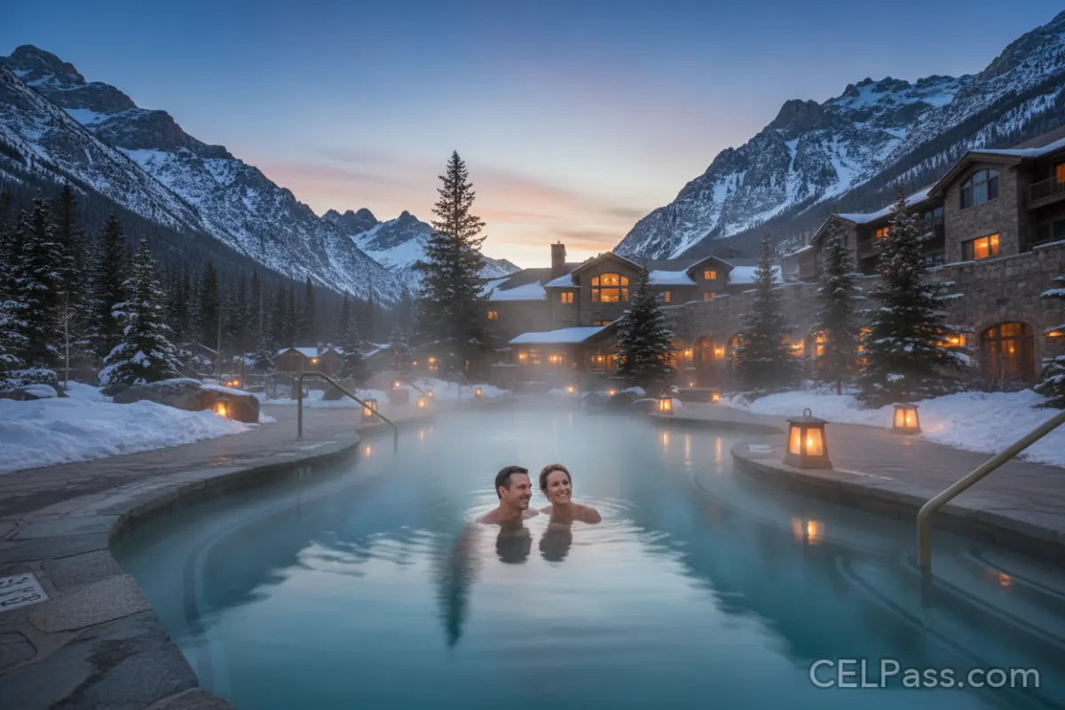 Hot Springs Hotel in the Rocky Mountains