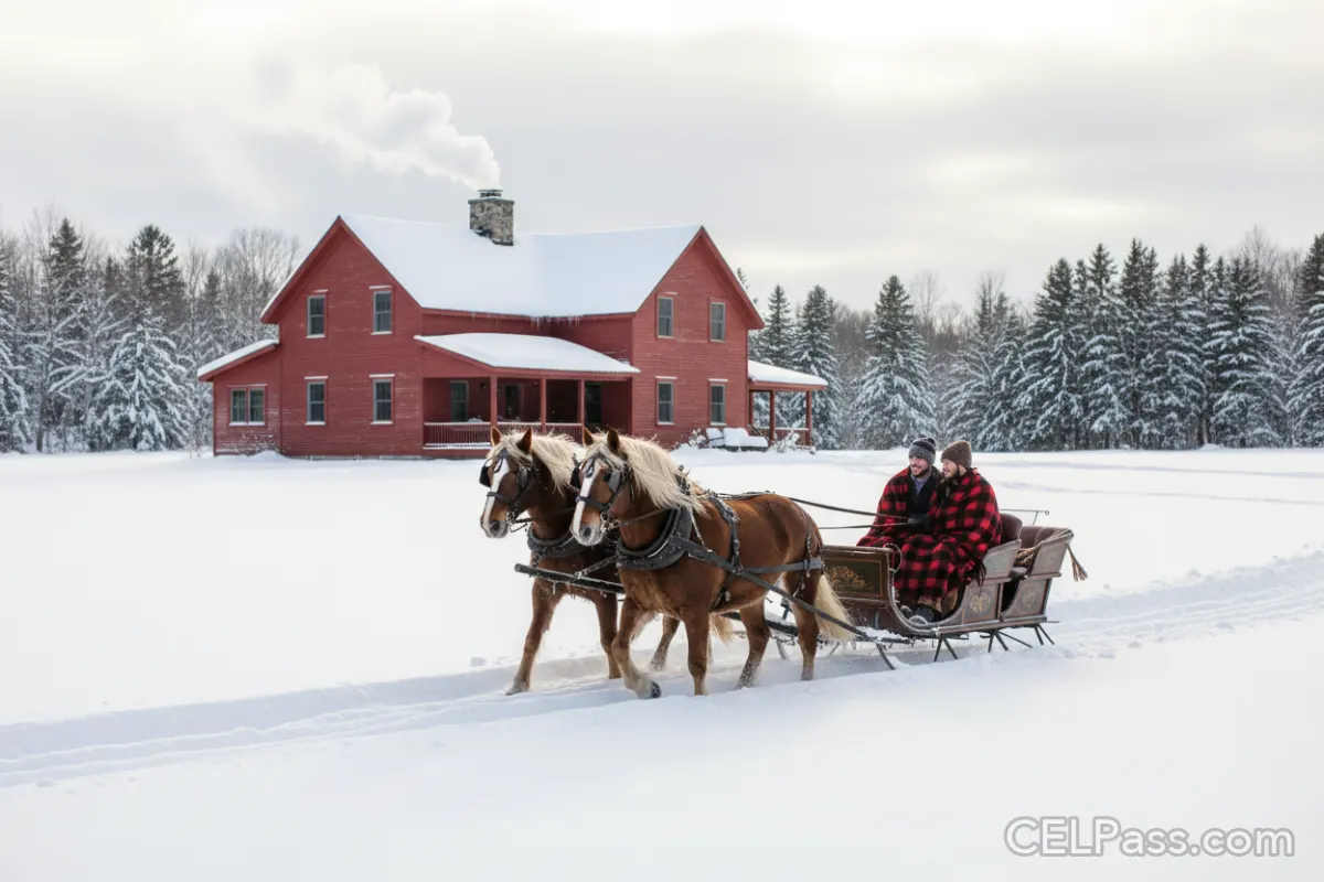 Farm Bed and Breakfast with a Sleigh Ride